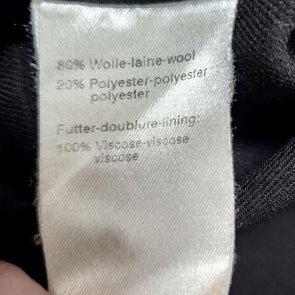 AKRIS Wool Blend Blazer Jacket Black Size 12 - Picture 10 of 10